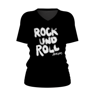 Dames shirt Rock Und Roll zwart