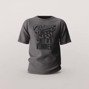 Unisex shirt feest mot d'r kommen!